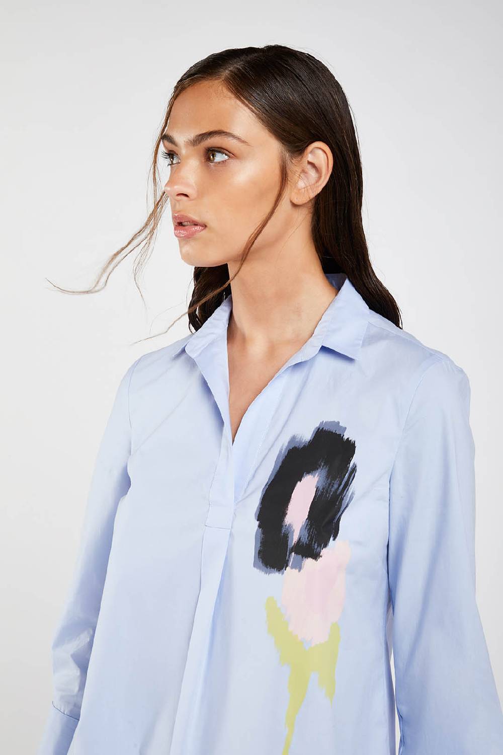 Piazza Sempione Camicia con fiore stampato Fino Al -60%