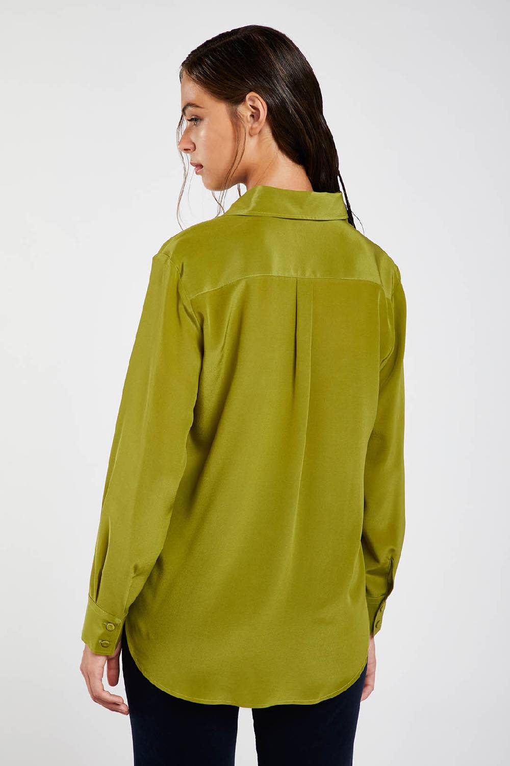 Piazza Sempione Camicia uomo in crepe de chine di seta Prezzo Ridotto