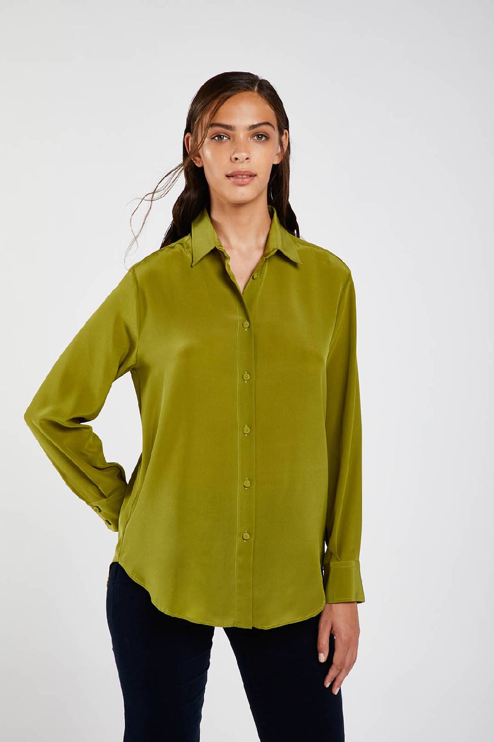 Piazza Sempione Camicia uomo in crepe de chine di seta Prezzo Ridotto
