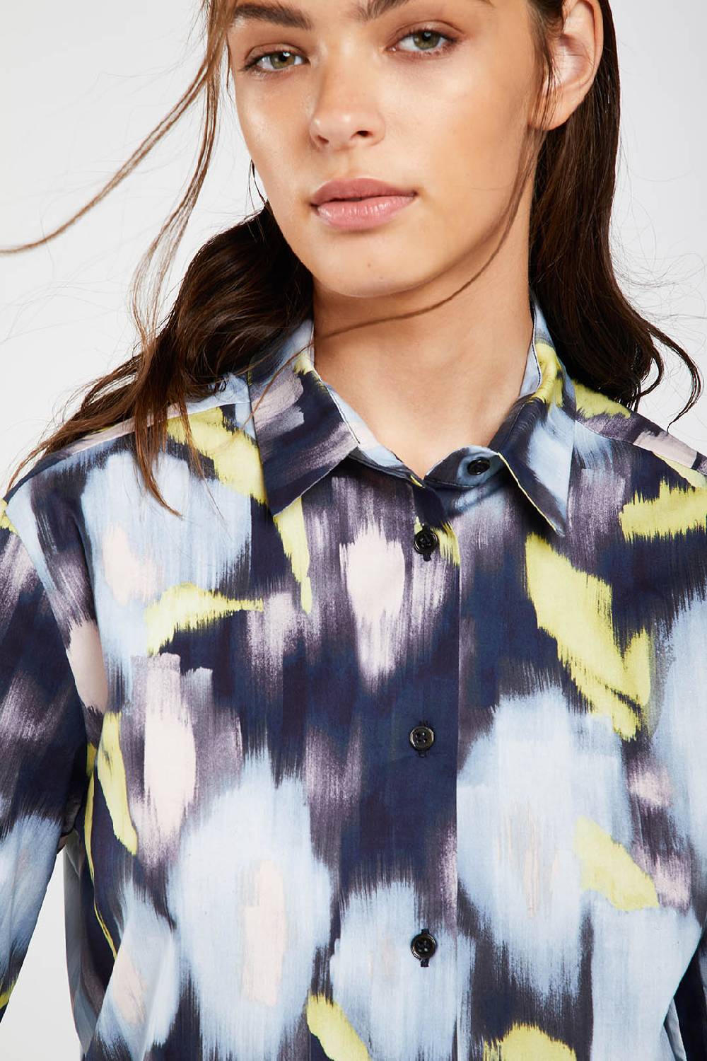 Piazza Sempione Camicia uomo con stampa fiore chinè Sottocosto
