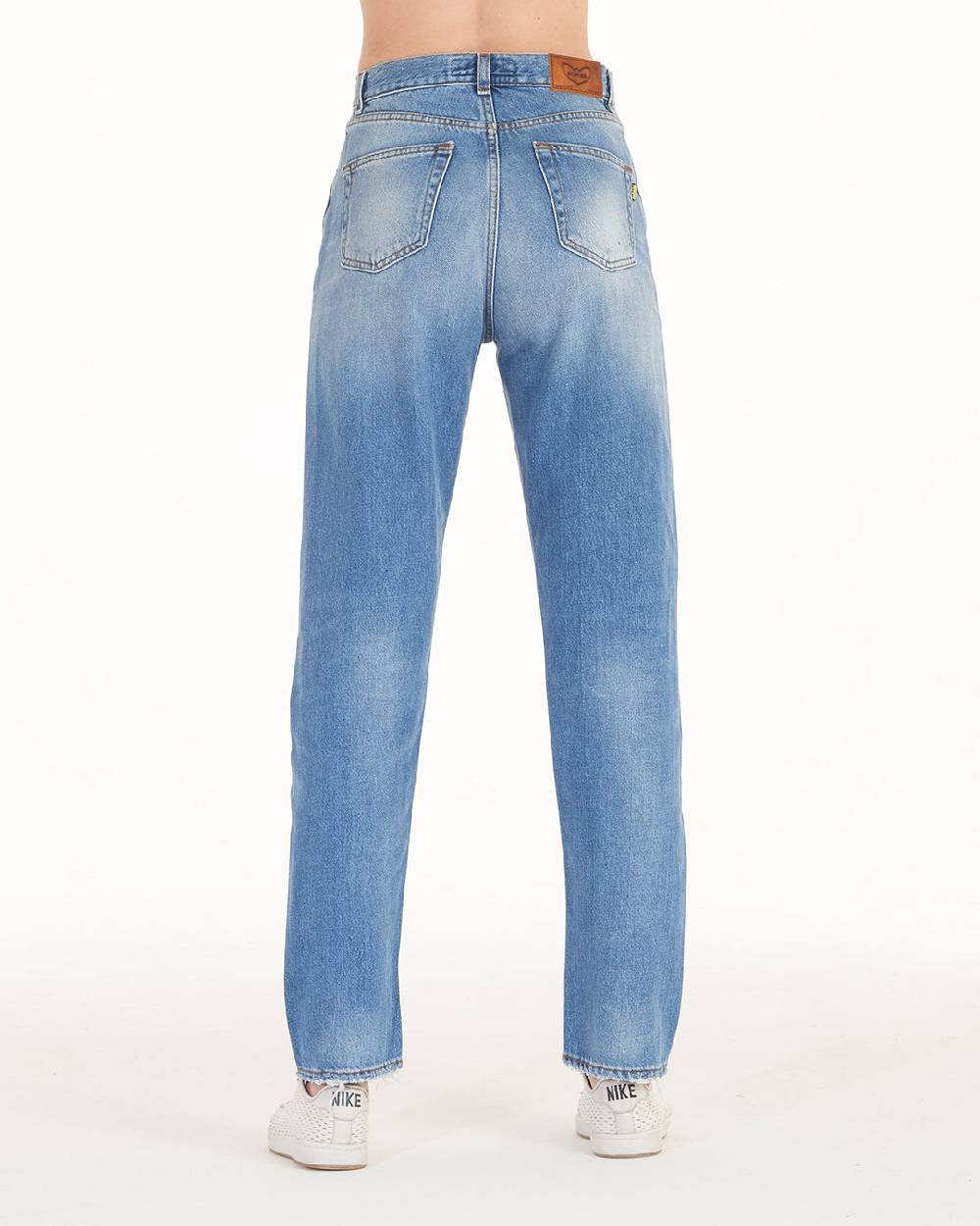 Pop84 Jeans donna boy-friend vita alta modello Marilyn Negozio