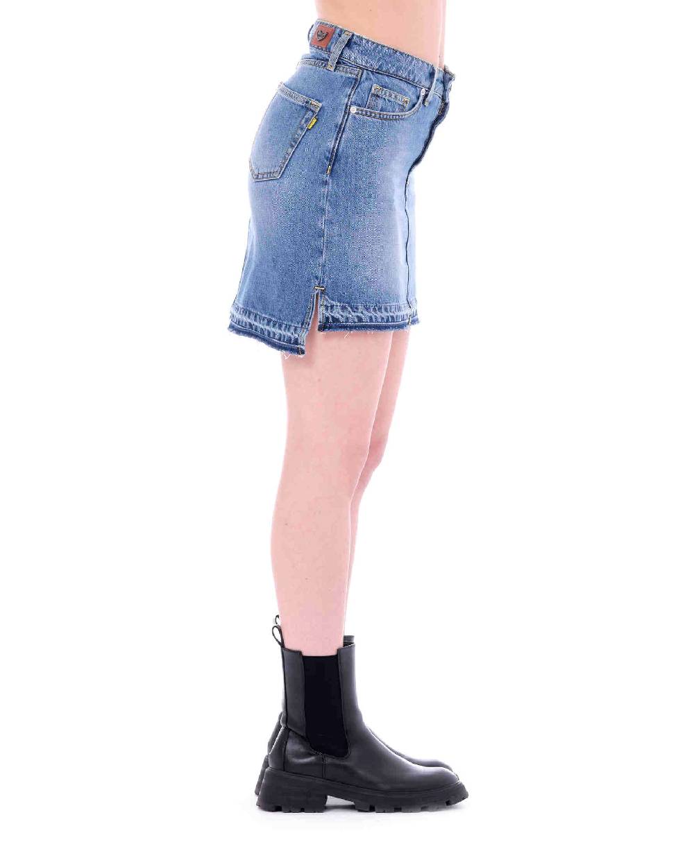 Pop84 Gonna jeans vita alta Moda