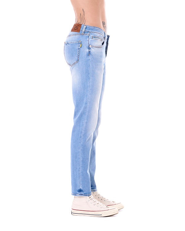 Pop84 Jeans 5 tasche modello Torino lavaggio chiaro Presa