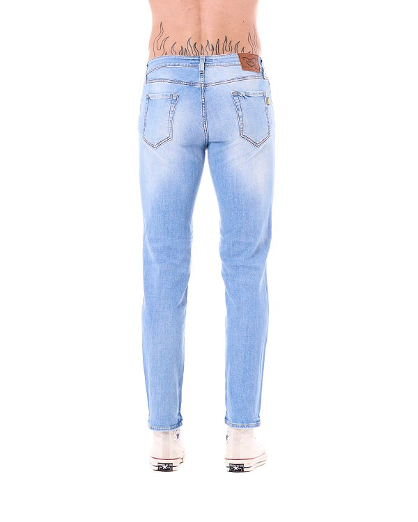 Pop84 Jeans 5 tasche modello Torino lavaggio chiaro Presa