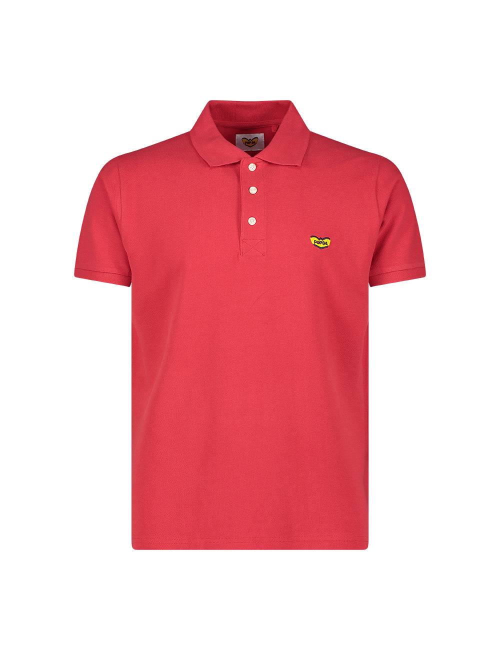 Pop84 Polo basica con logo POP84 ricamato Outlet