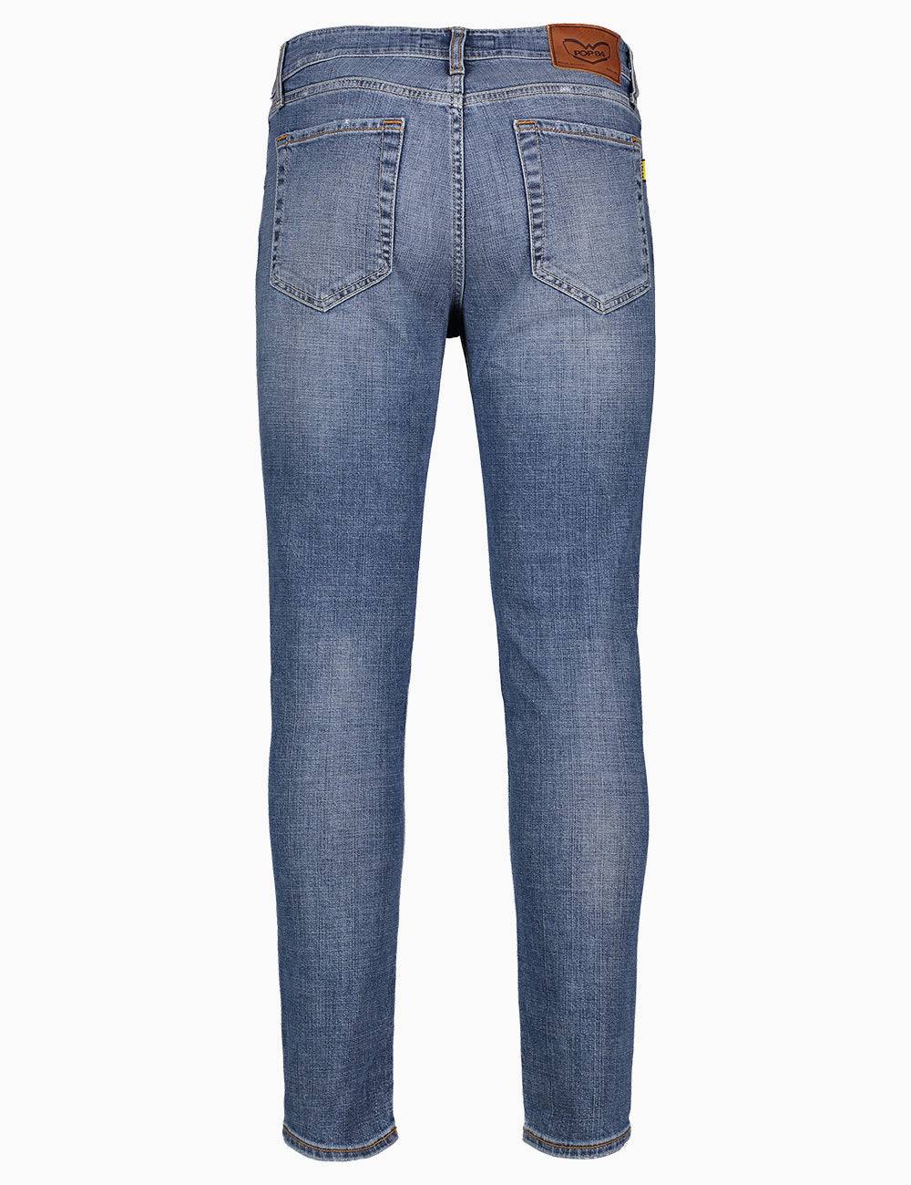 Pop84 Jeans 5 tasche slim fit modello Capri Outlet