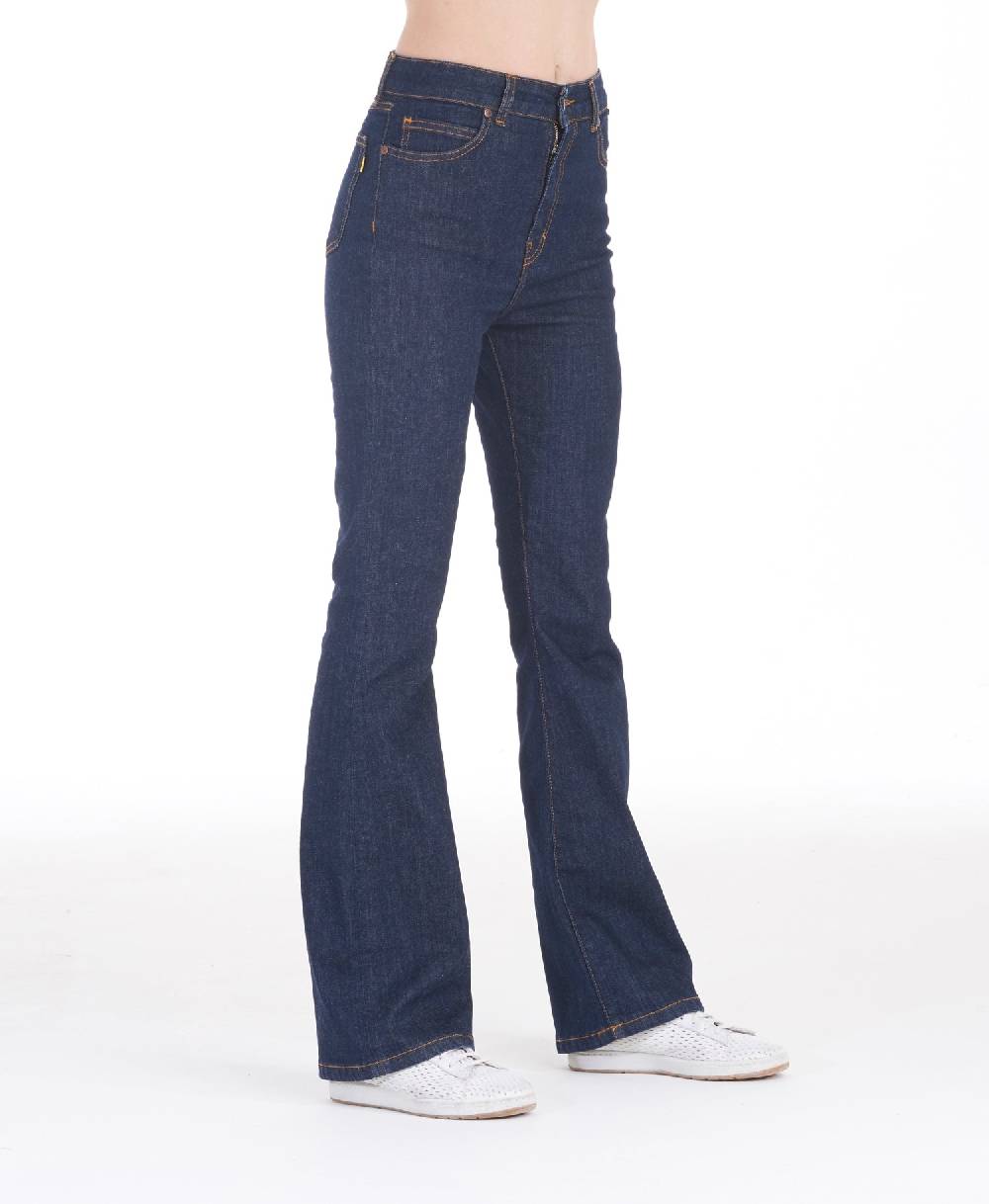 Pop84 Jeans zampa modello Francy lavaggio scuro Qualità