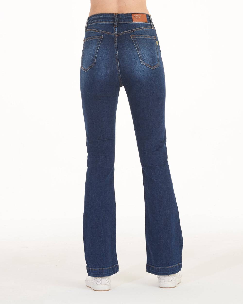 Pop84 Jeans zampa vita alta modello Francy Spedizione Gratuita