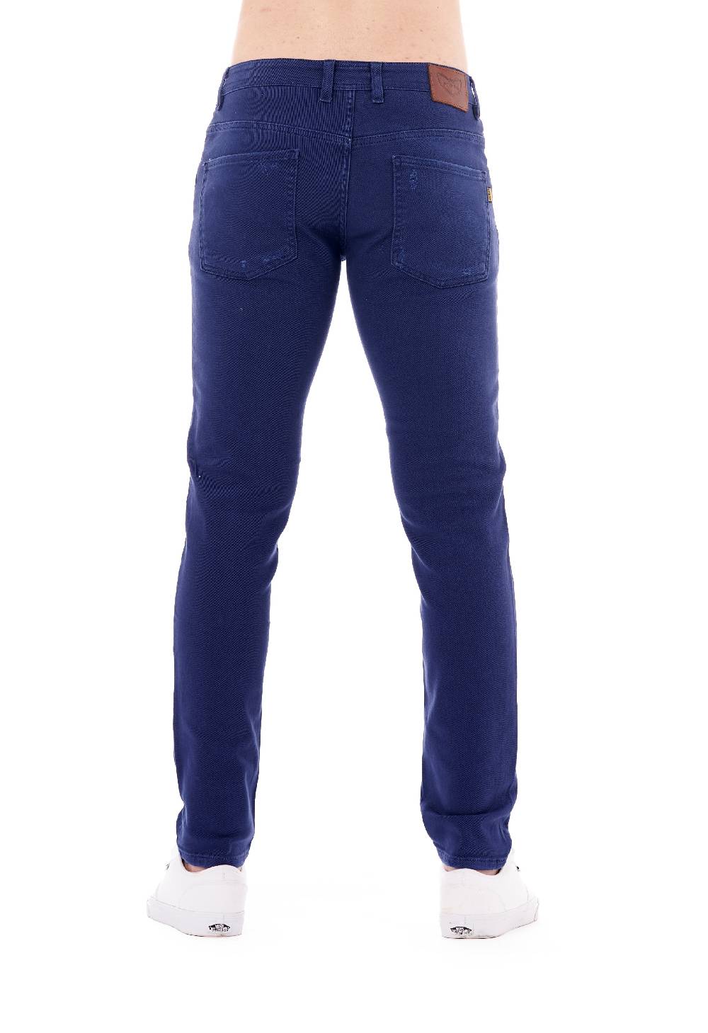 Pop84 Pantalone in bull denim con rotture modello Berlino Outlet