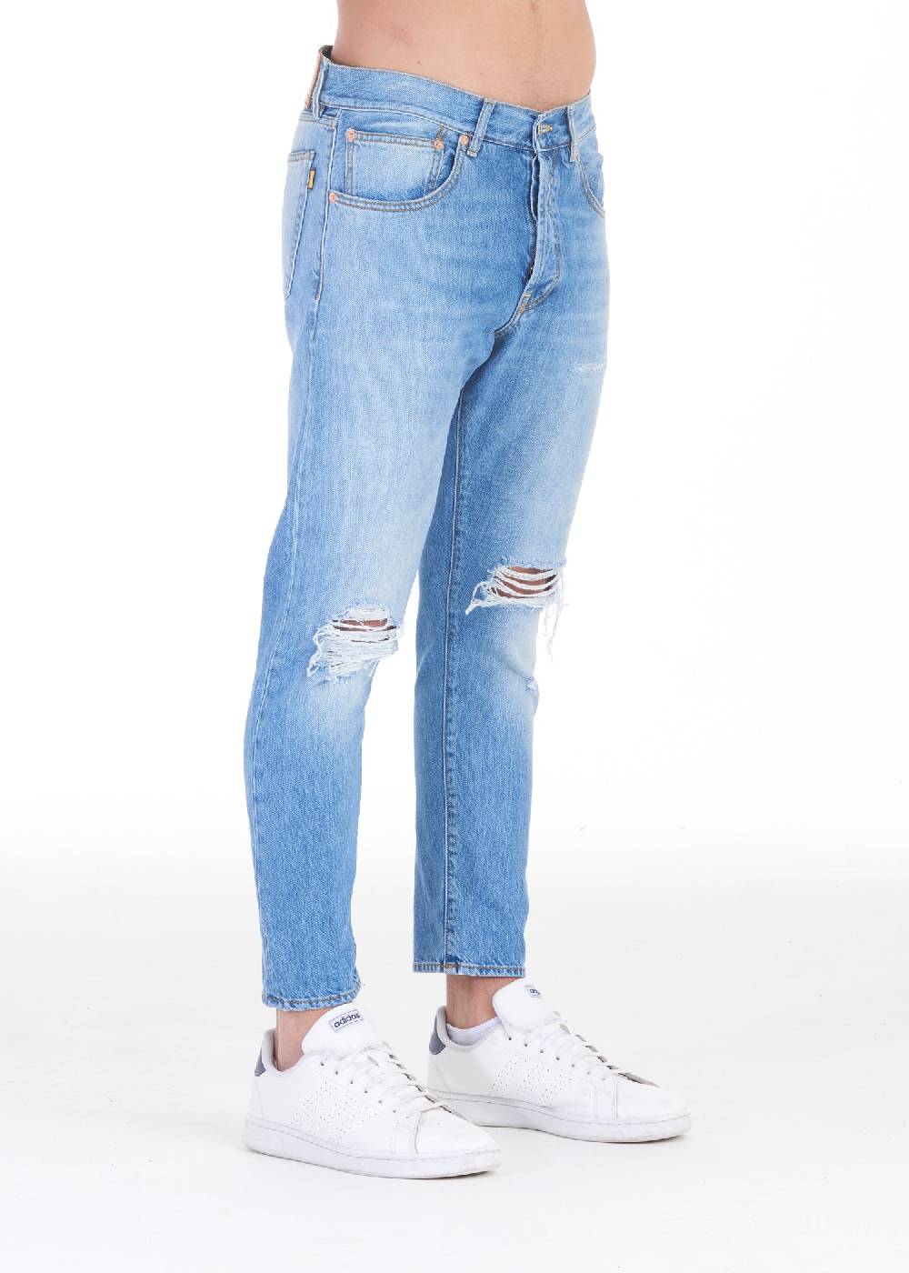 Pop84 Jeans uomo 5 tasche over fit modello Andrew Saldi Di Fabbrica