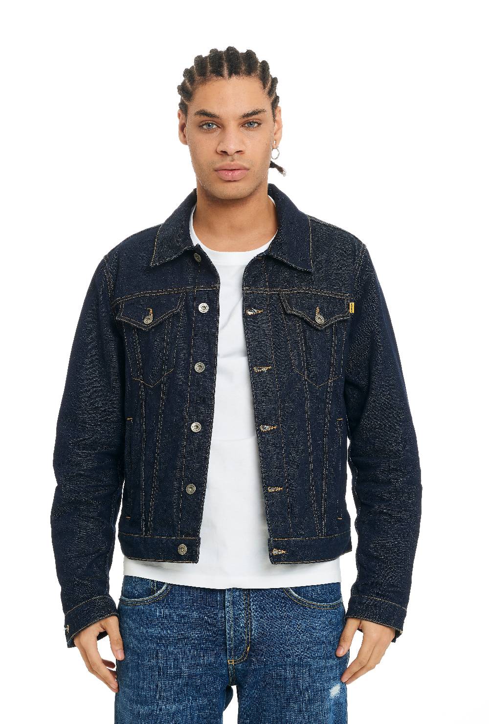 Pop84 Giubbino jeans lavaggio scuro Vendite Flash