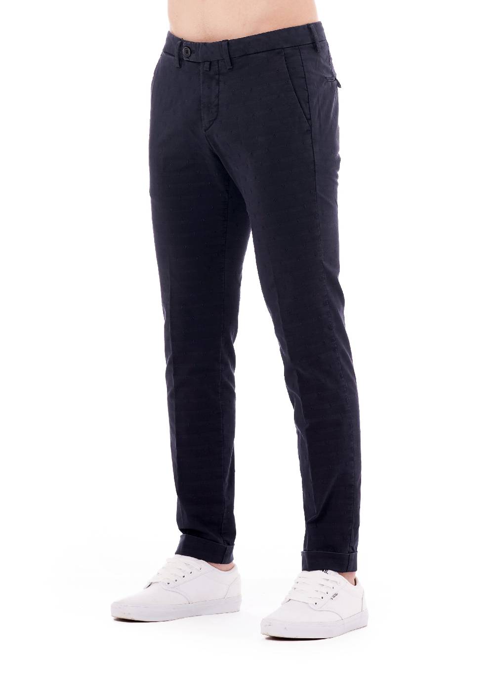 Pop84 Pantalone chino con micro ricami modello Milano In Saldo
