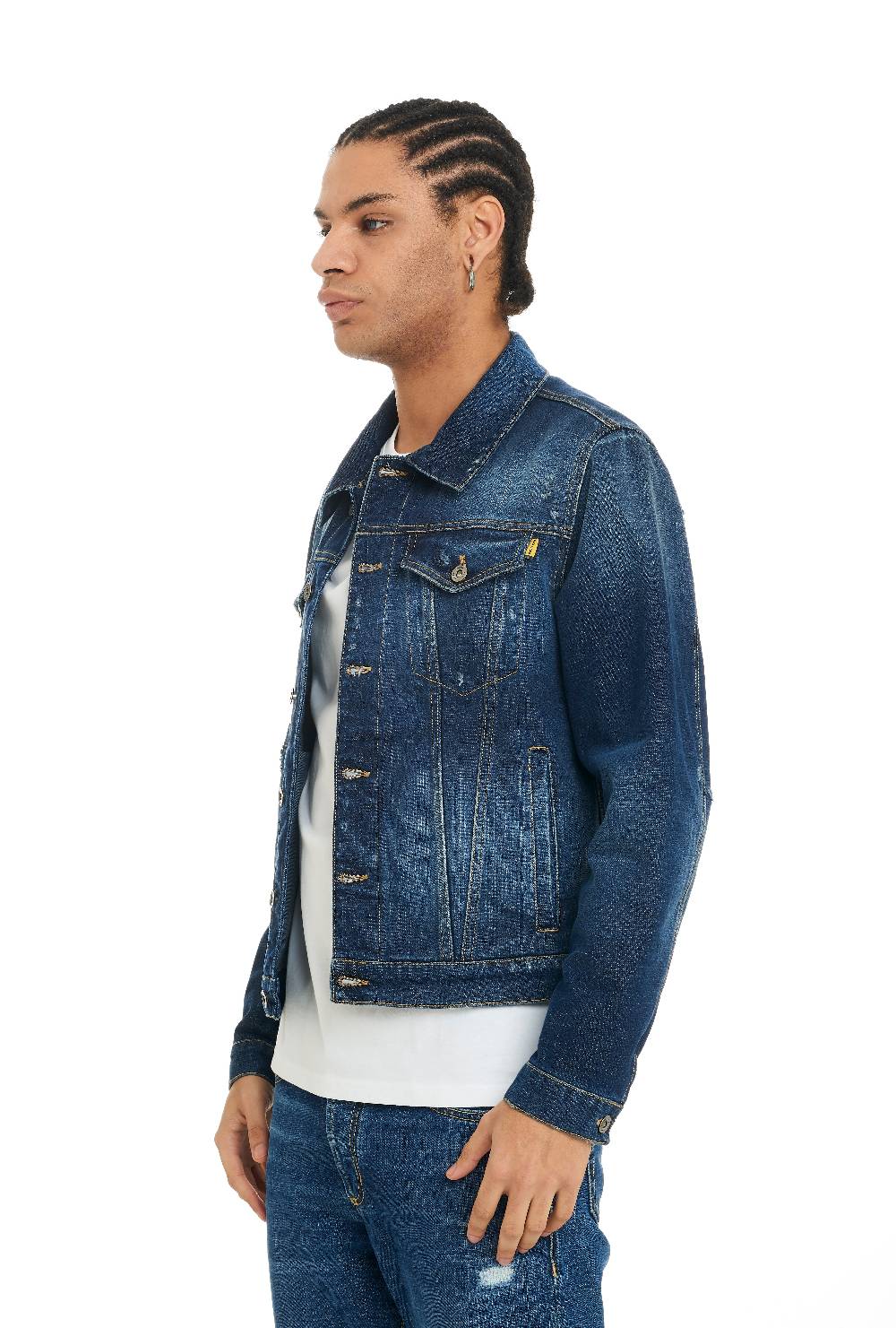 Pop84 Giubbino jeans lavaggio medio Moda