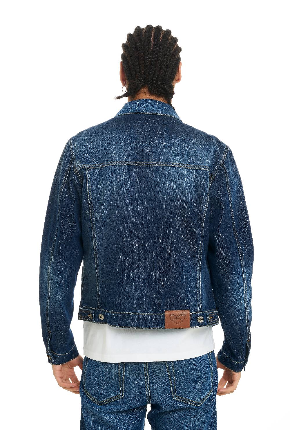Pop84 Giubbino jeans lavaggio medio Moda