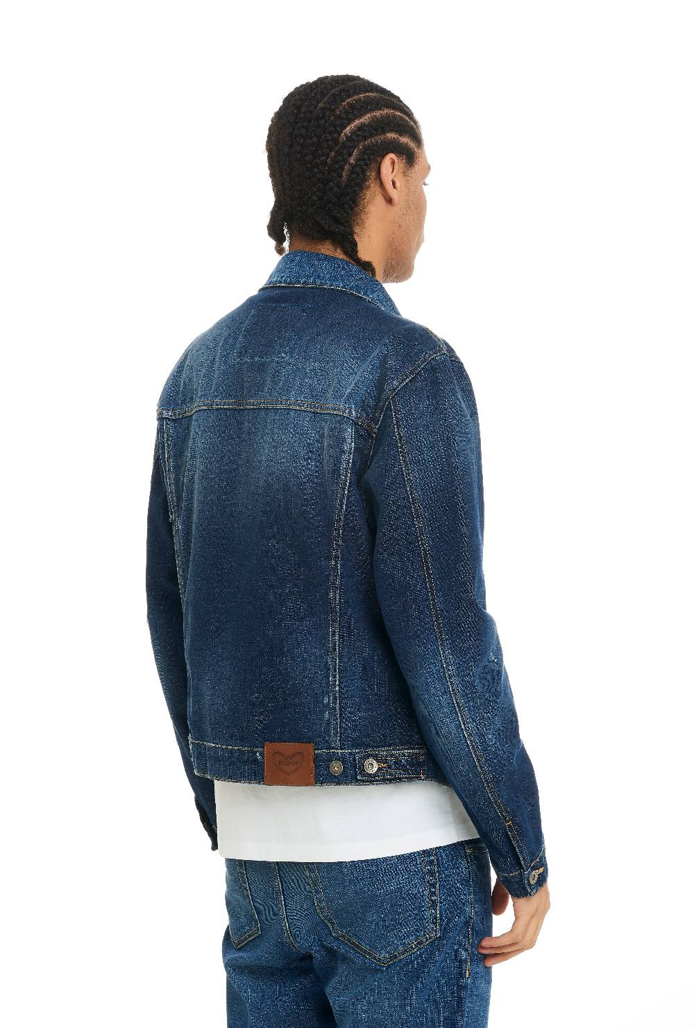Pop84 Giubbino jeans lavaggio medio Moda