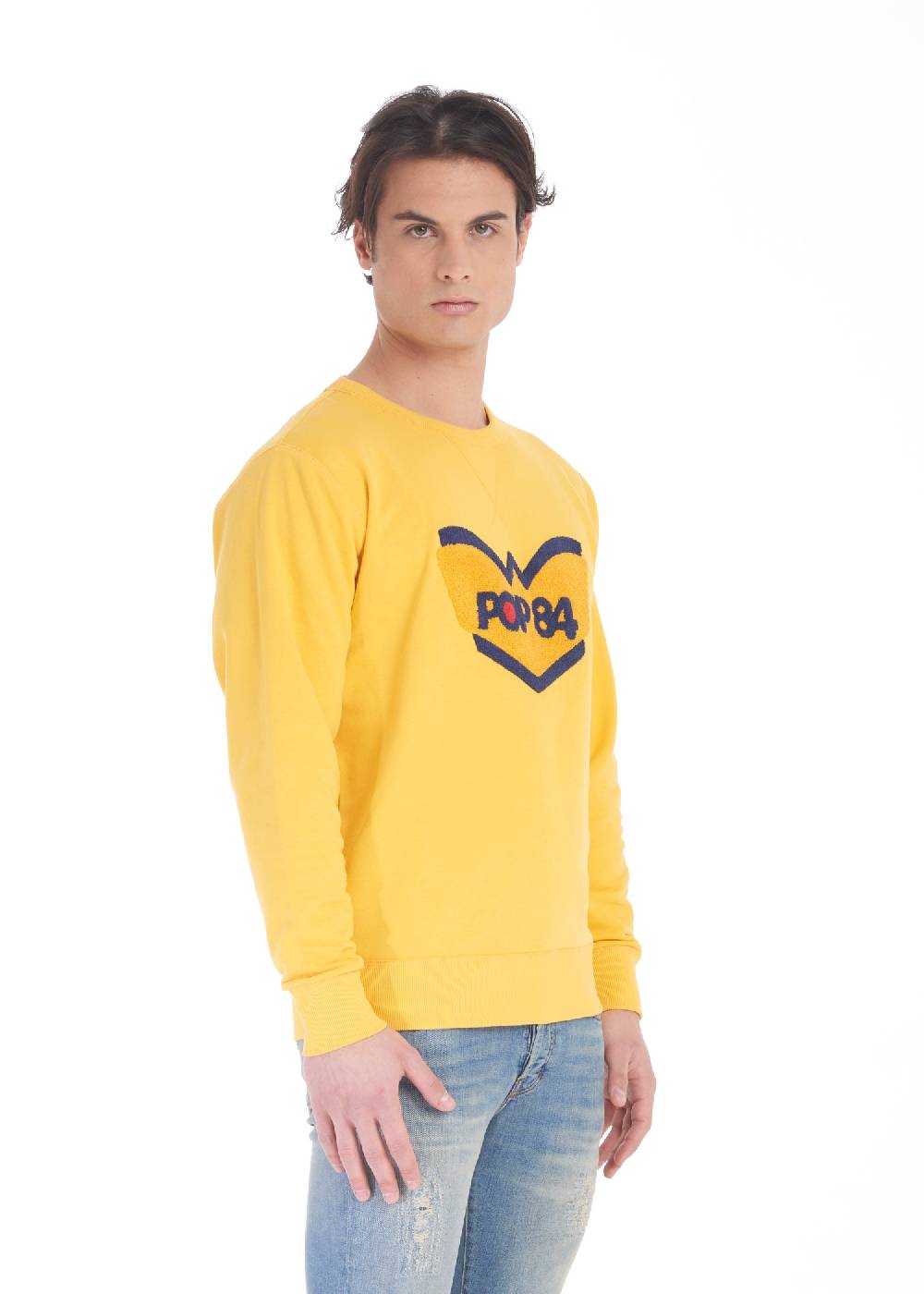 Pop84 Felpa Icon Logo POP84 Qualità Garantita