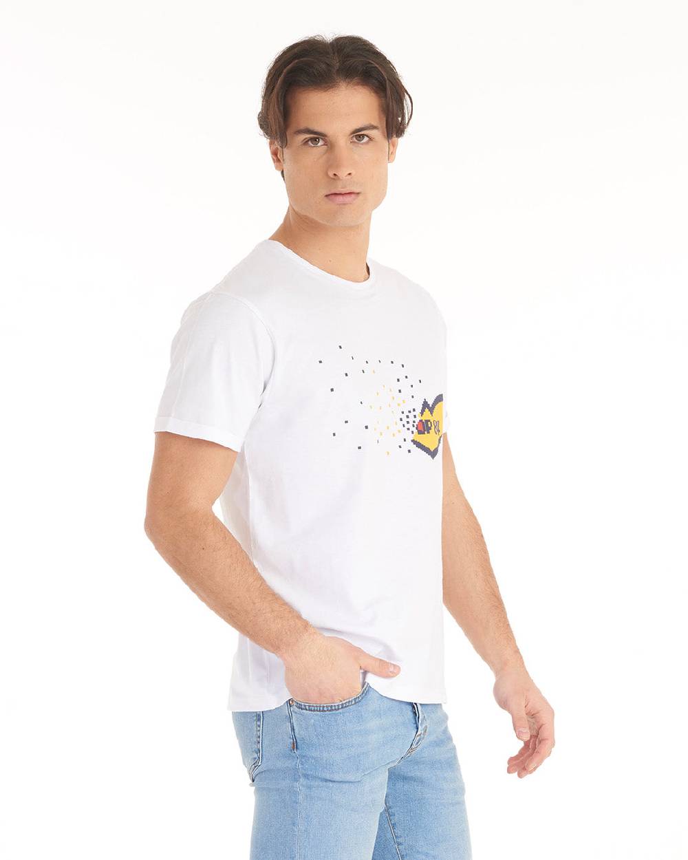 Pop84 T-shirt Logo Pixel POP84 Presa