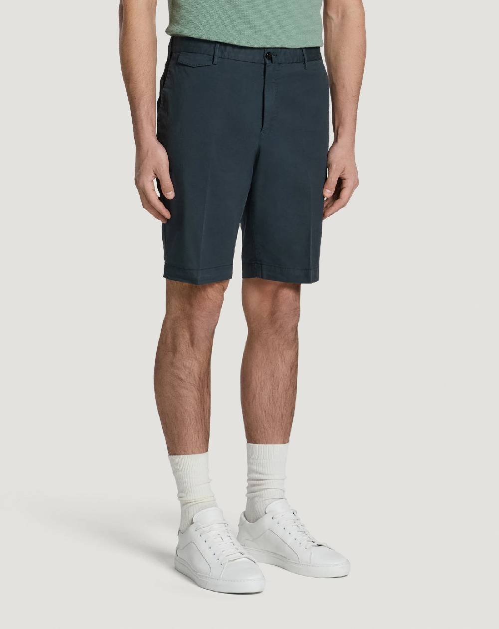 Pt Torino Bermuda in gabardina stretch Vendita Economica
