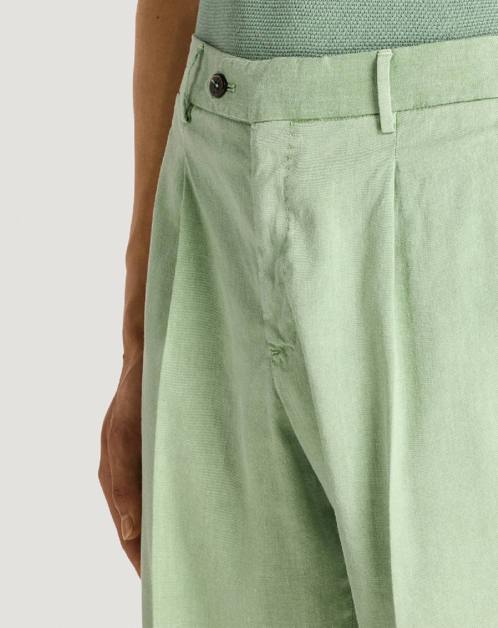 Pt Torino Bermuda in lino stretch délavé In Linea