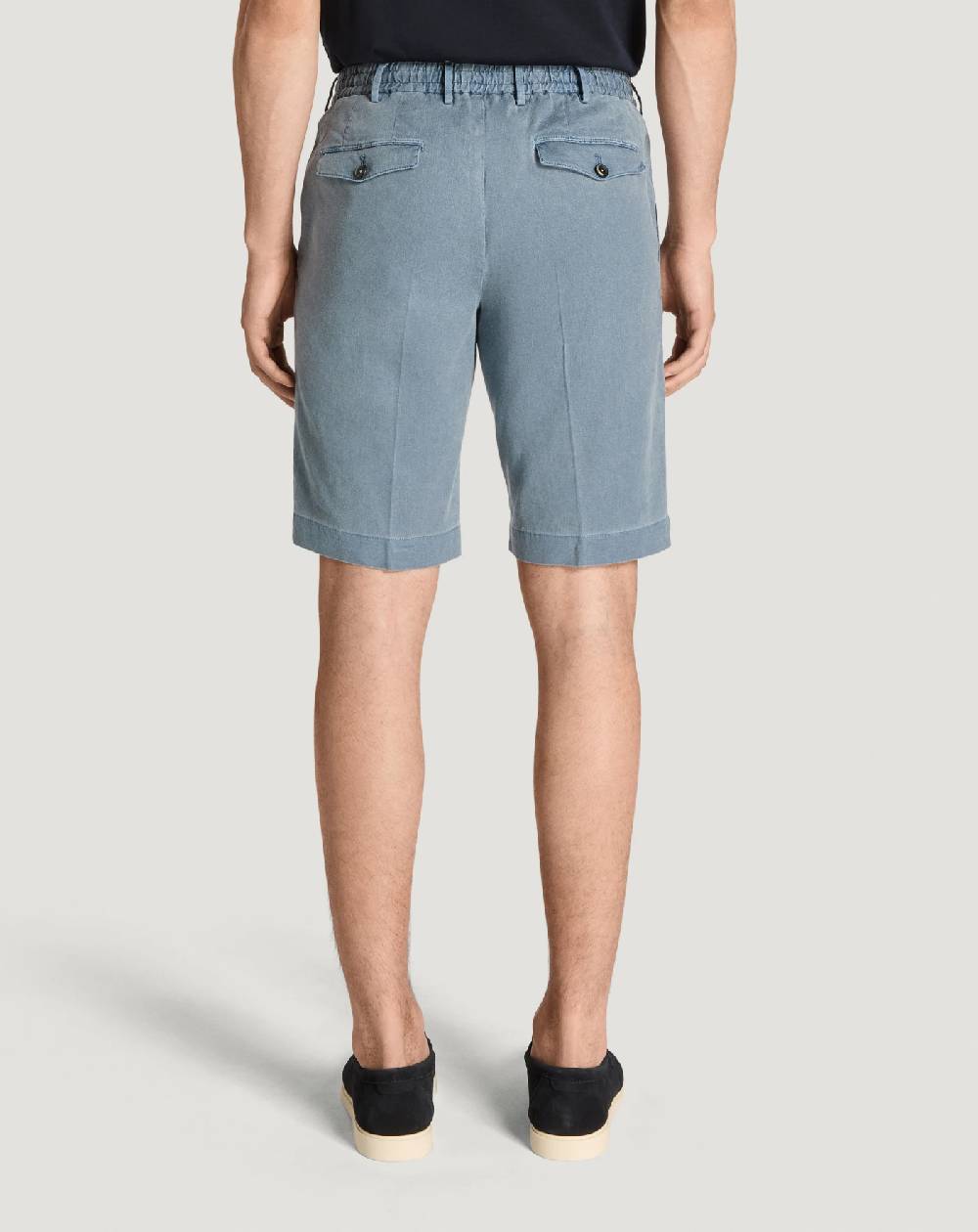 Pt Torino Bermuda in lino stretch délavé Vendita