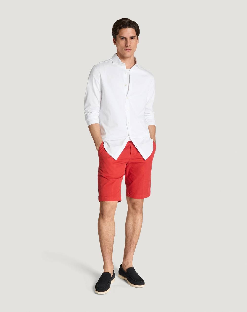 Pt Torino Bermuda in gabardina di cotone Promozione
