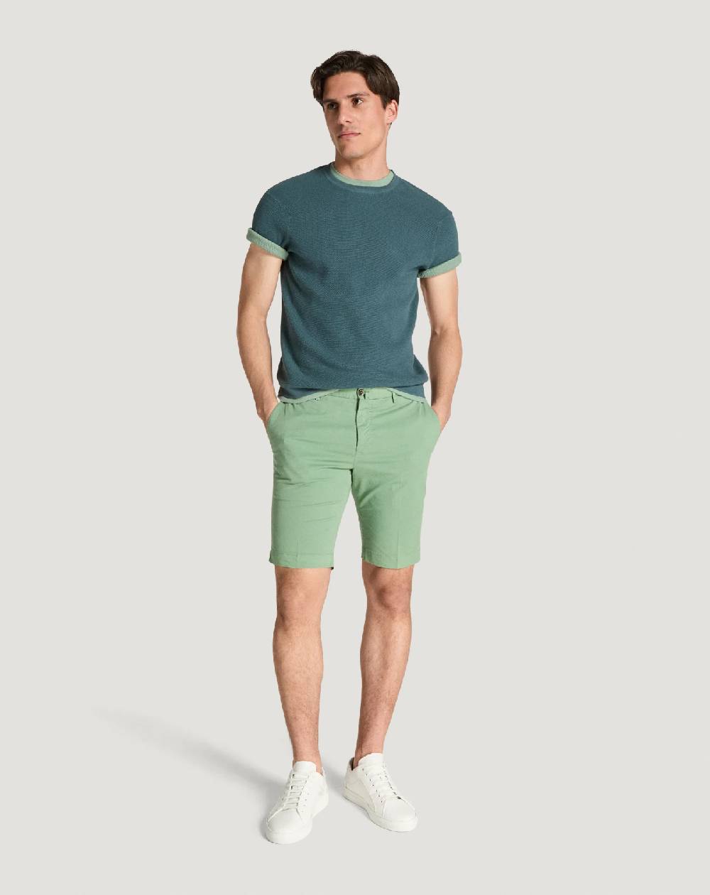 Pt Torino Bermuda in gabardina stretch Spedizione Gratuita