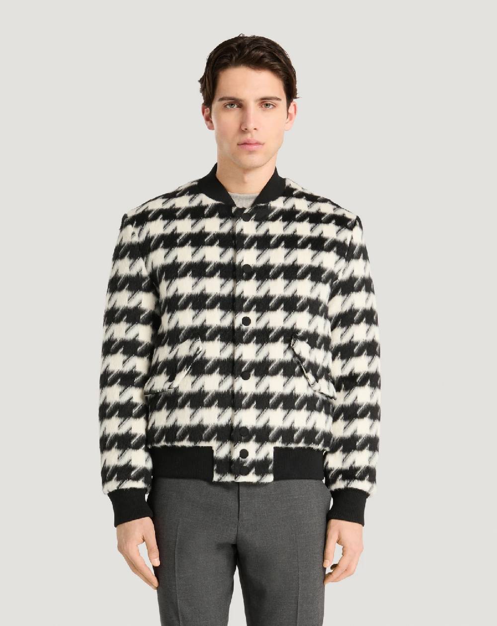 Pt Torino Bomber in velour pied-de-poule Sconto