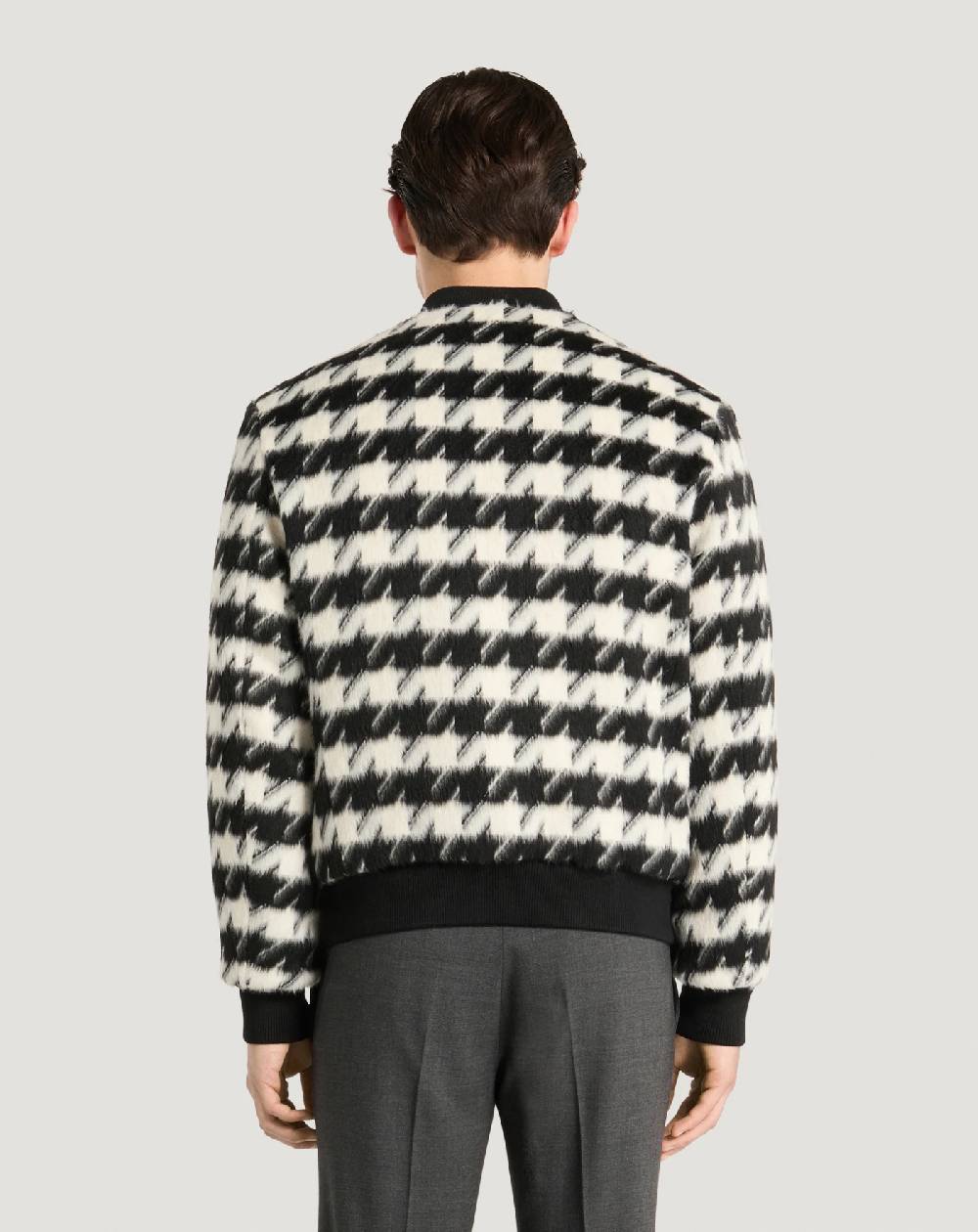 Pt Torino Bomber in velour pied-de-poule Sconto