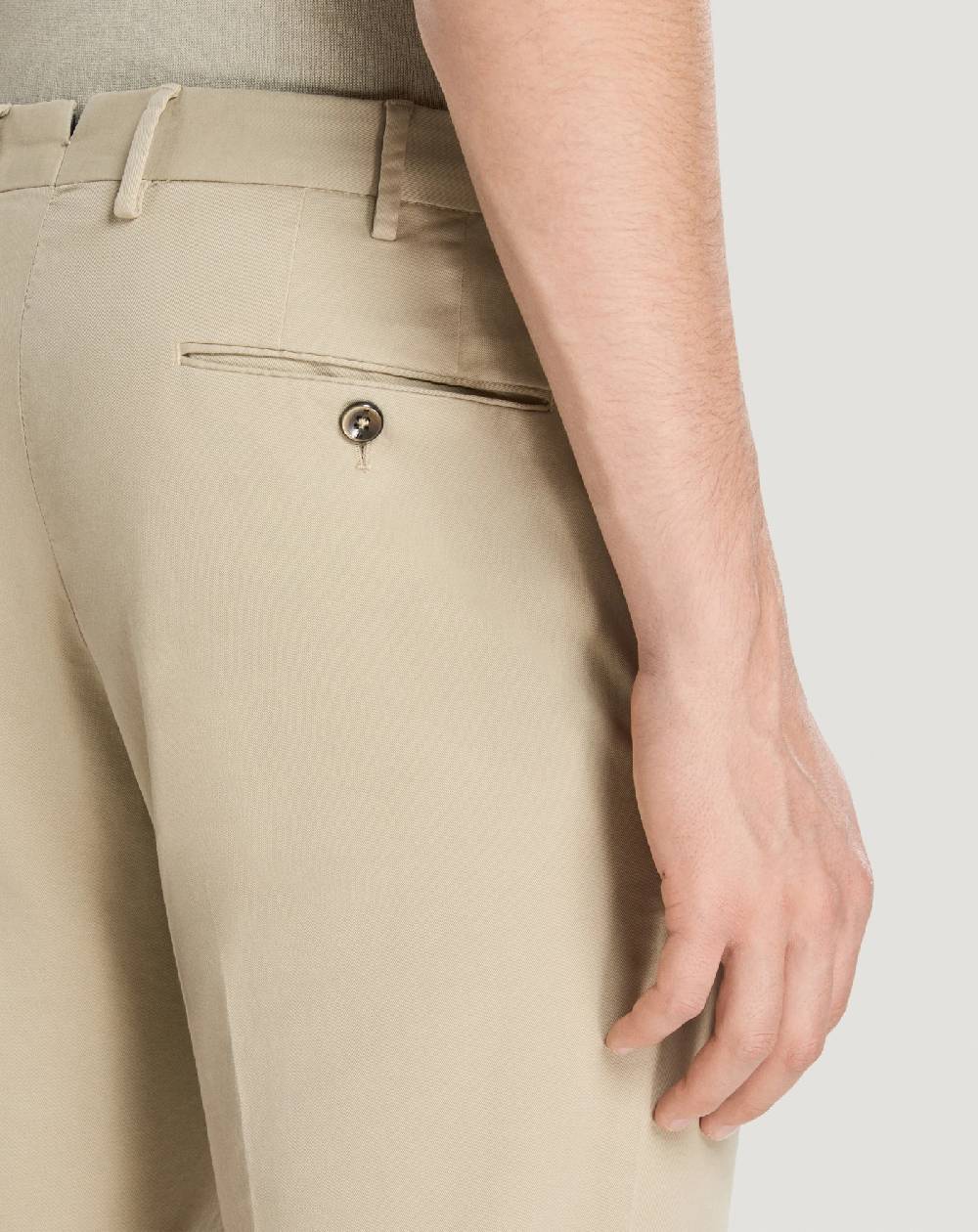 Pt Torino Pantaloni Slim in cotone batavia In Vendita