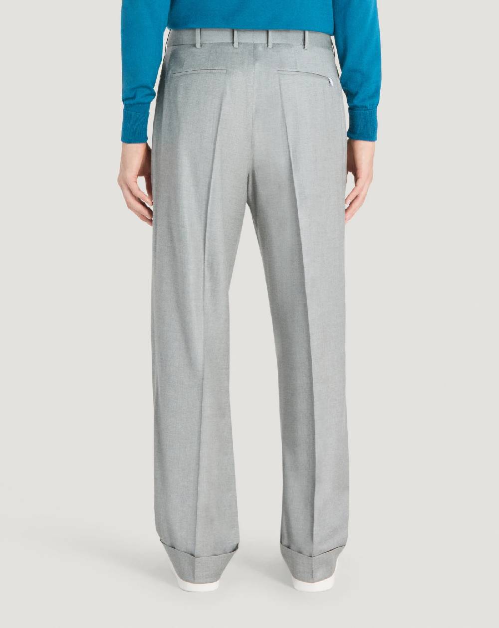 Pt Torino Pantaloni Quindici in twill di lana fluida Vendita Calda
