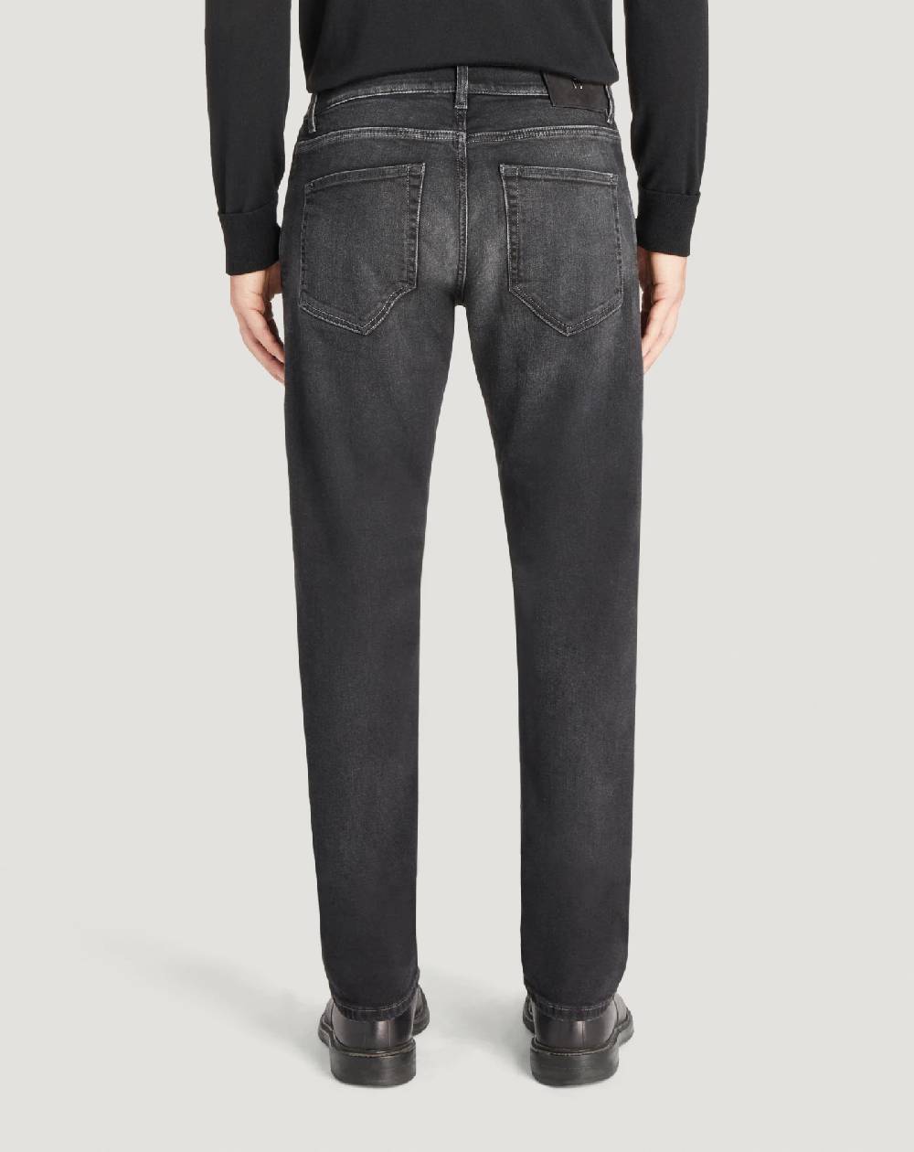 Pt Torino Jeans Breakbeat in black denim double Qualità