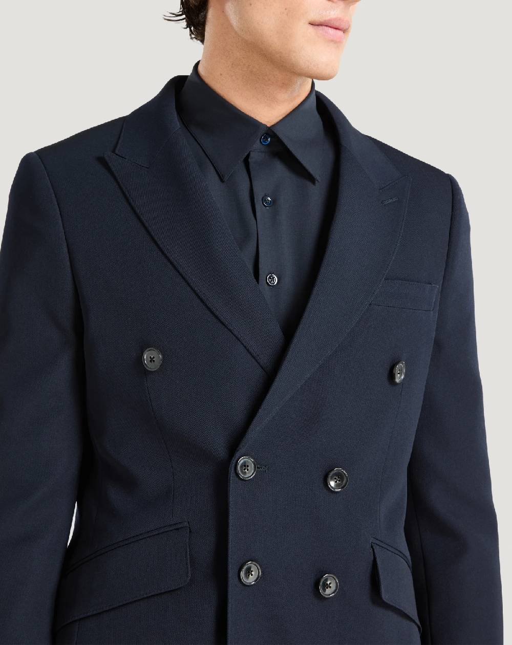 Pt Torino Blazer in lana granité Pezzi Unici