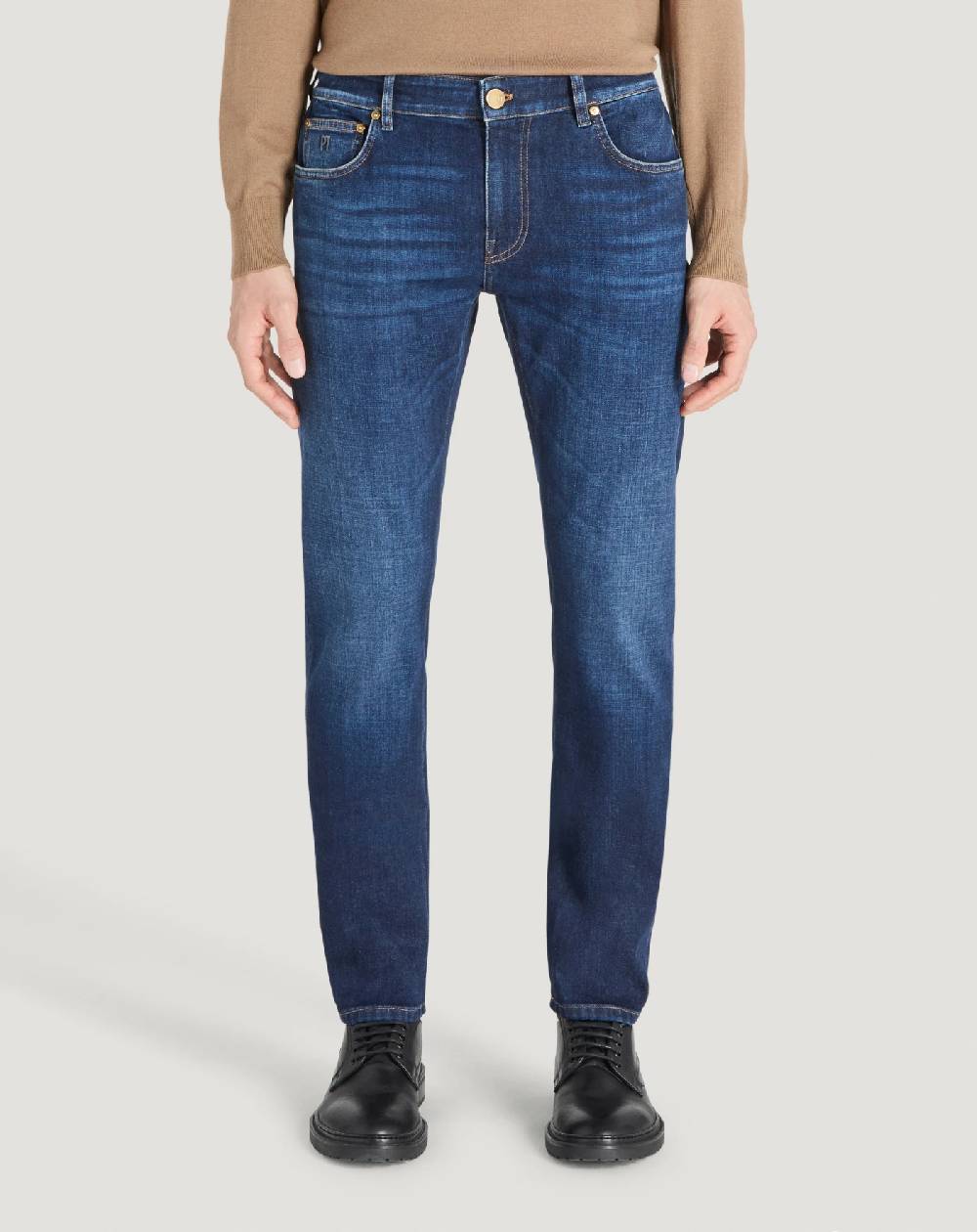 Pt Torino Jeans Swing in denim di cotone stretch Consegna Veloce