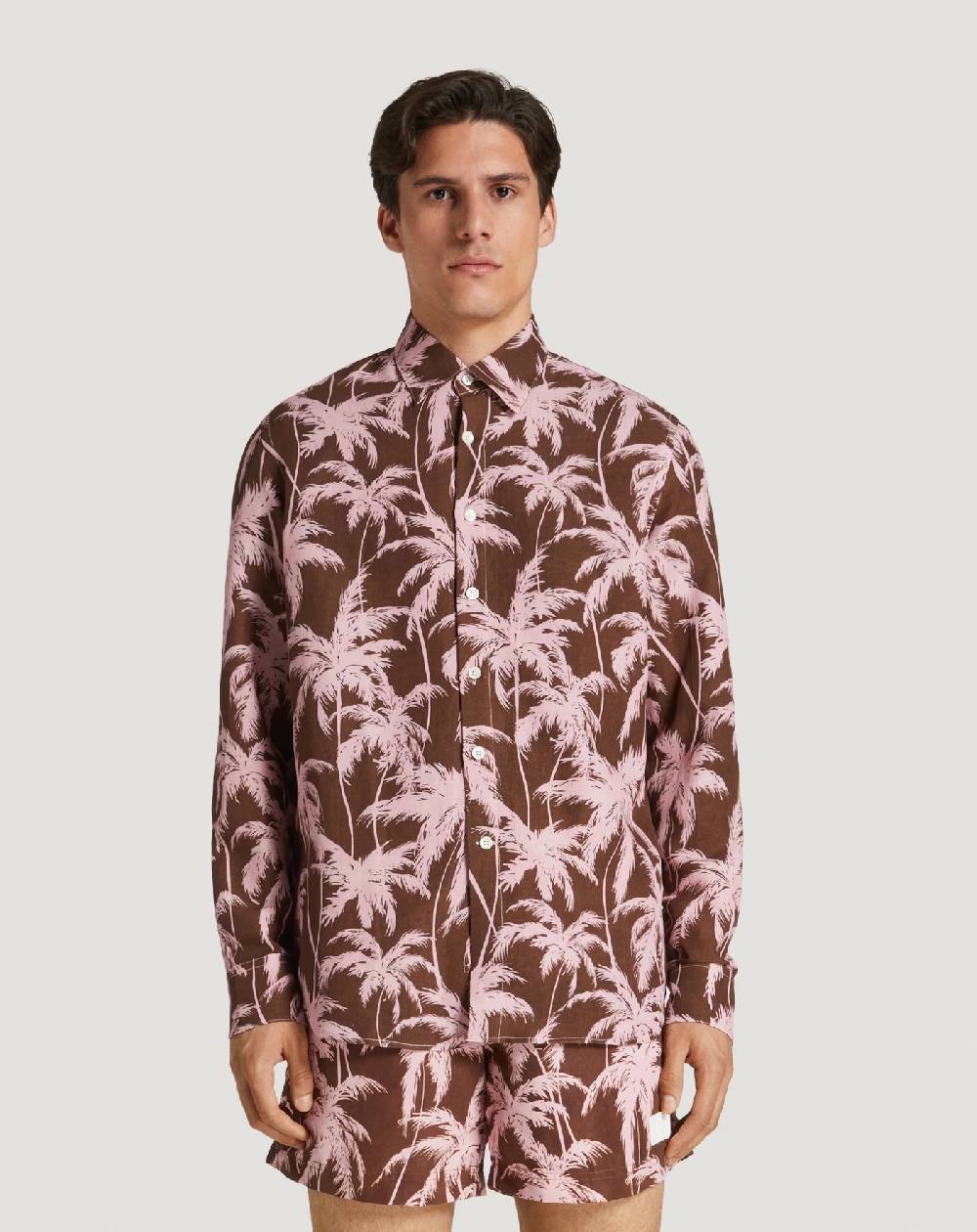 Pt Torino Camicia in twill di lino Shopping Online