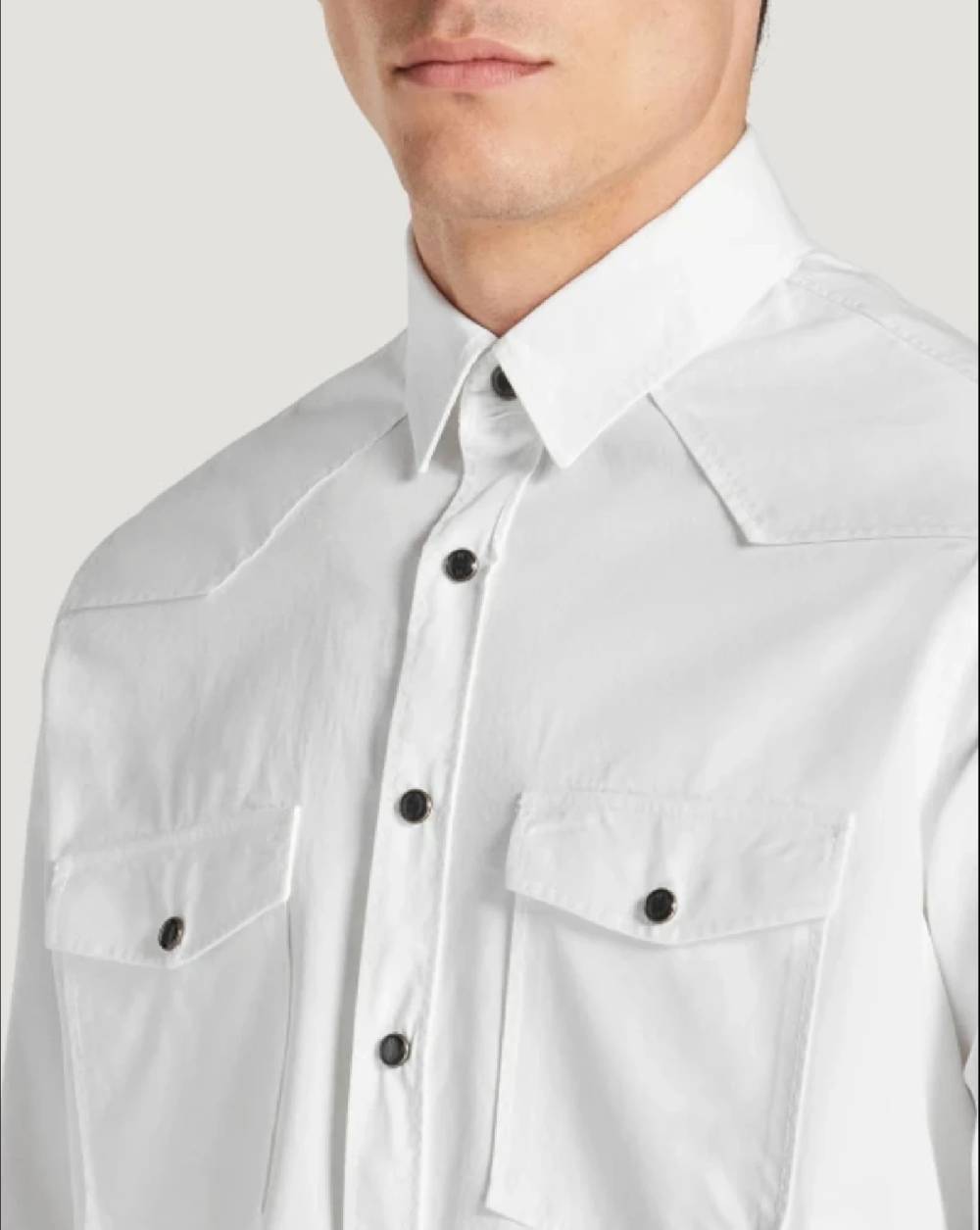 Pt Torino Camicia in gabardina di cotone Sottocosto