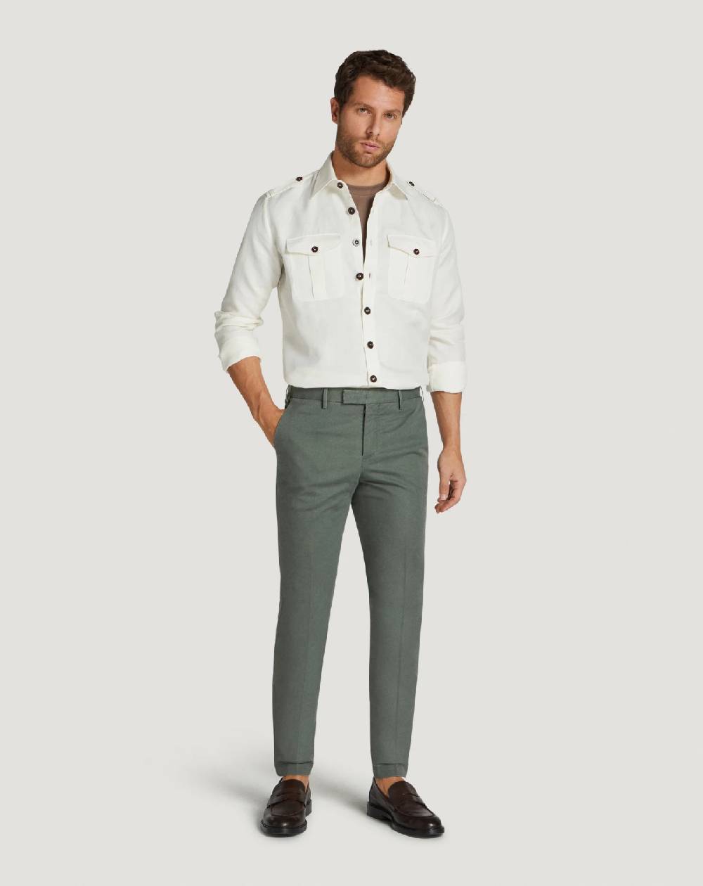 Pt Torino Camicia in twill Economico