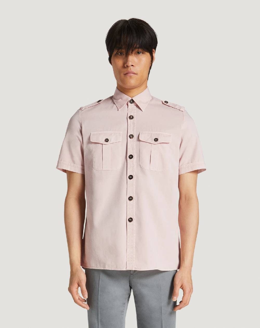 Pt Torino Camicia in gabardina di cotone Outlet