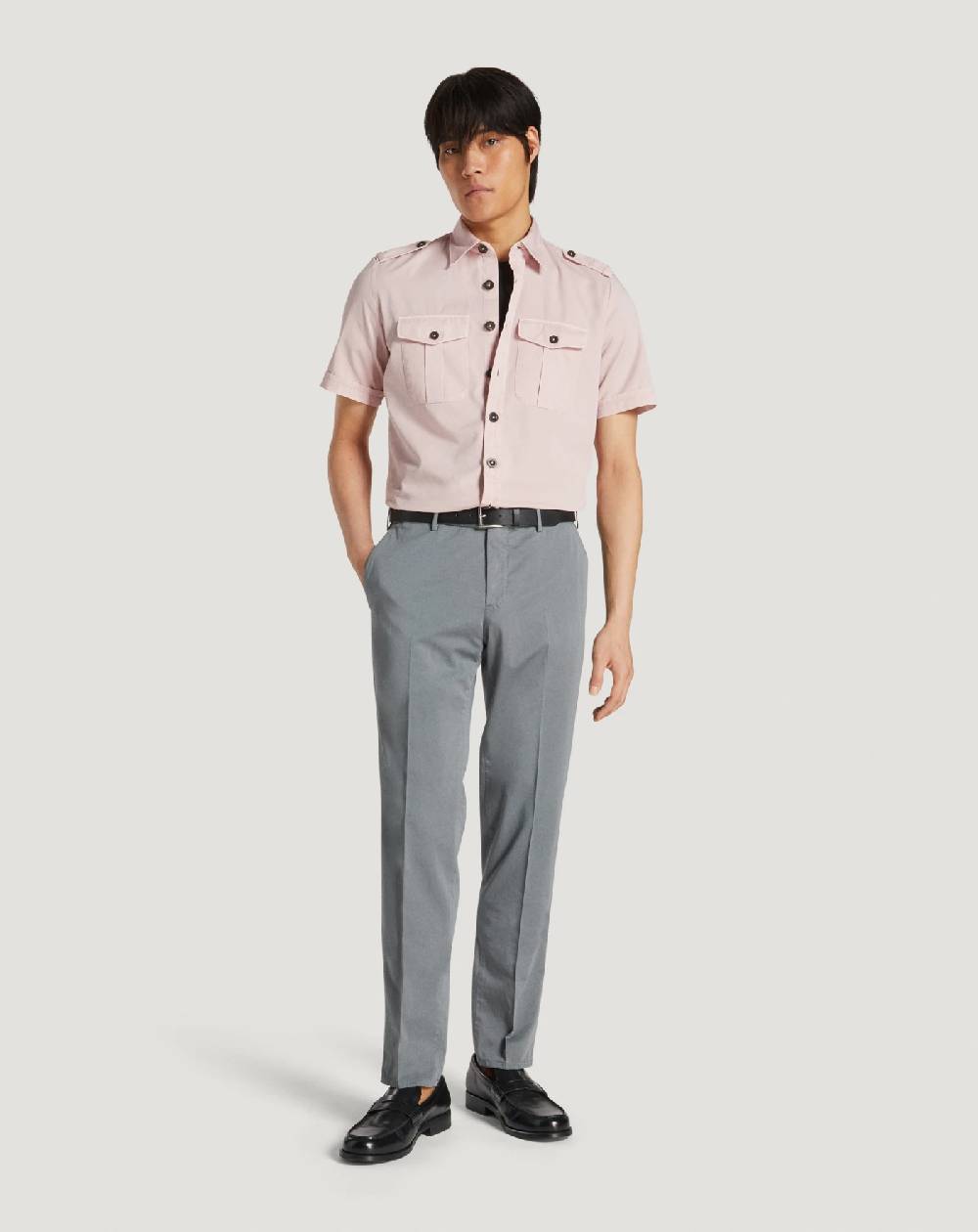 Pt Torino Camicia in gabardina di cotone Outlet