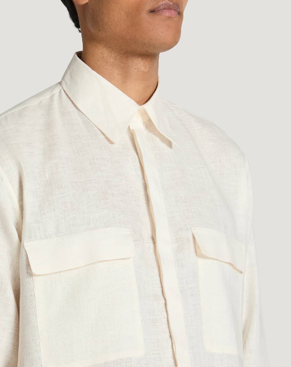 Pt Torino Camicia in lino In Saldo