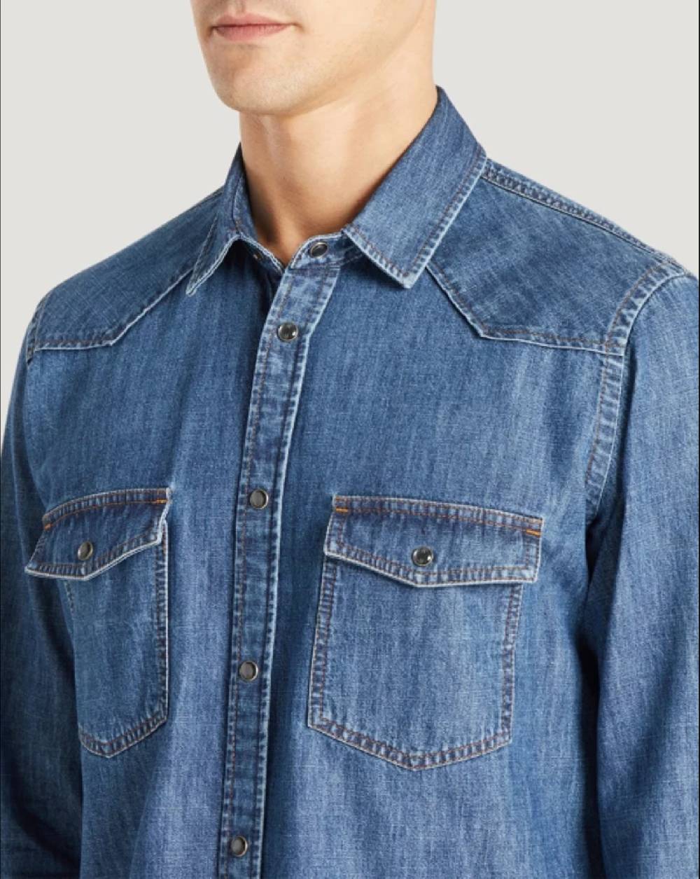 Pt Torino Camicia in denim Italy