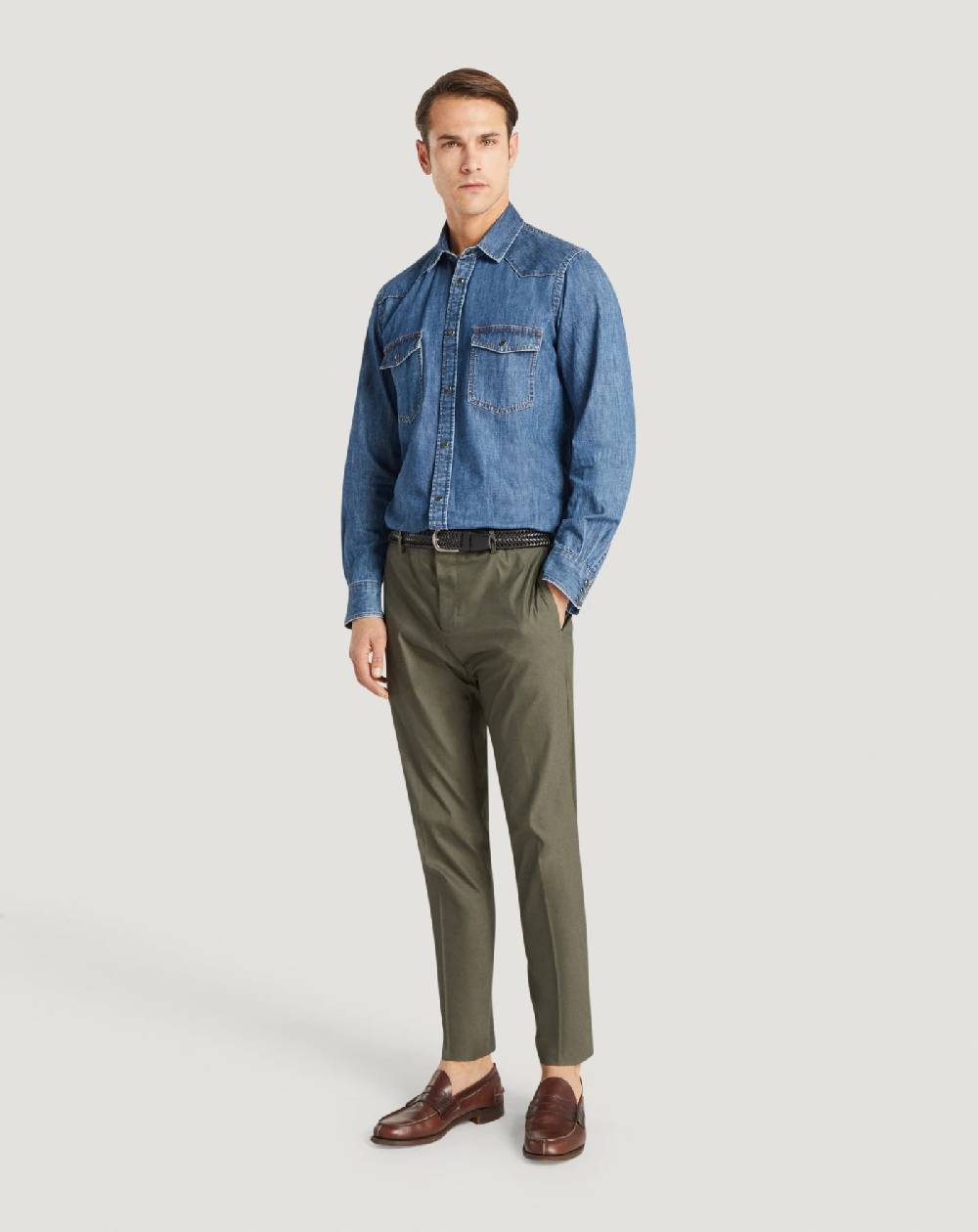 Pt Torino Camicia in denim Italy
