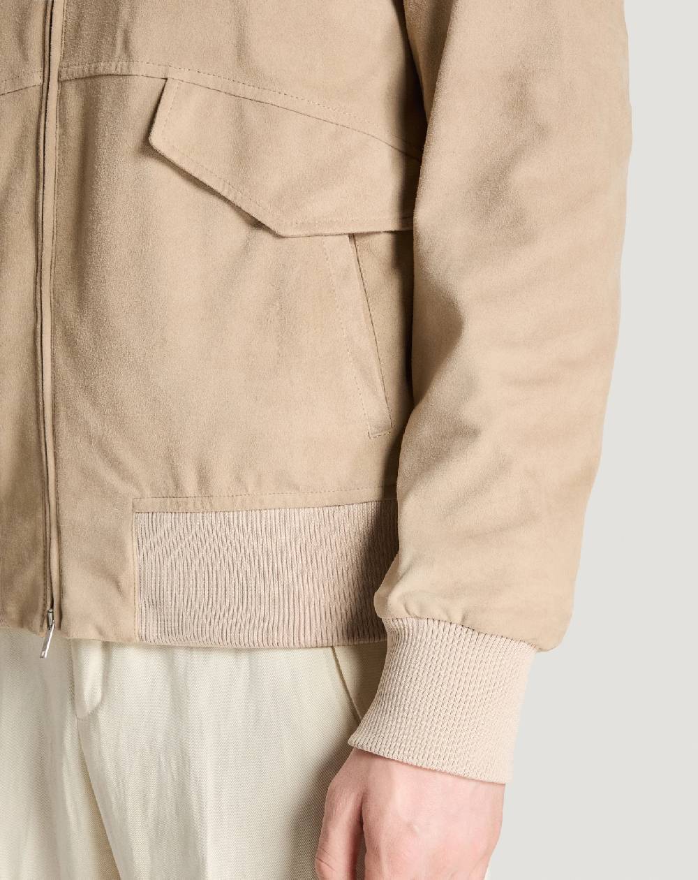 Pt Torino Bomber in suede In Linea