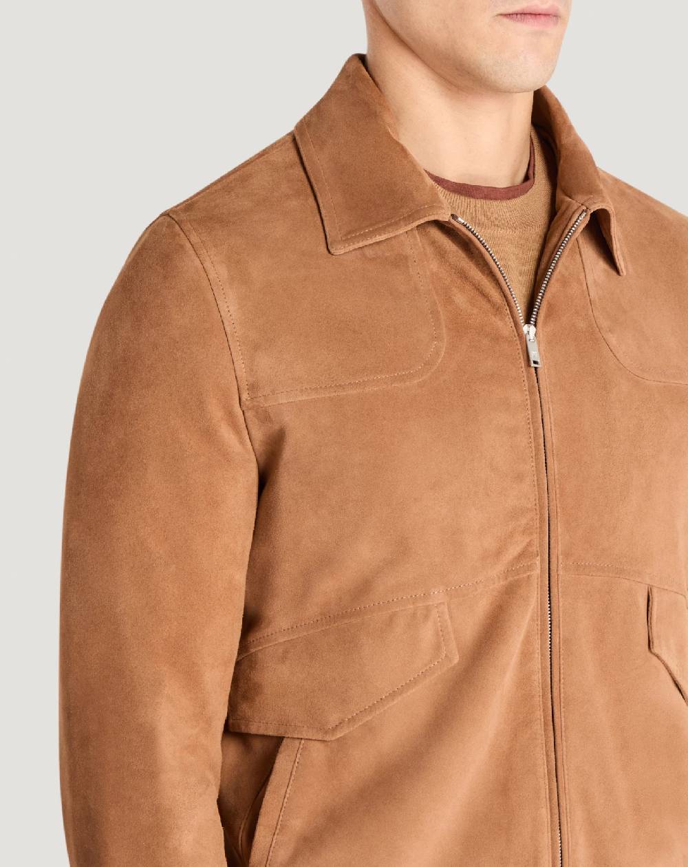 Pt Torino Bomber in suede Nuovo