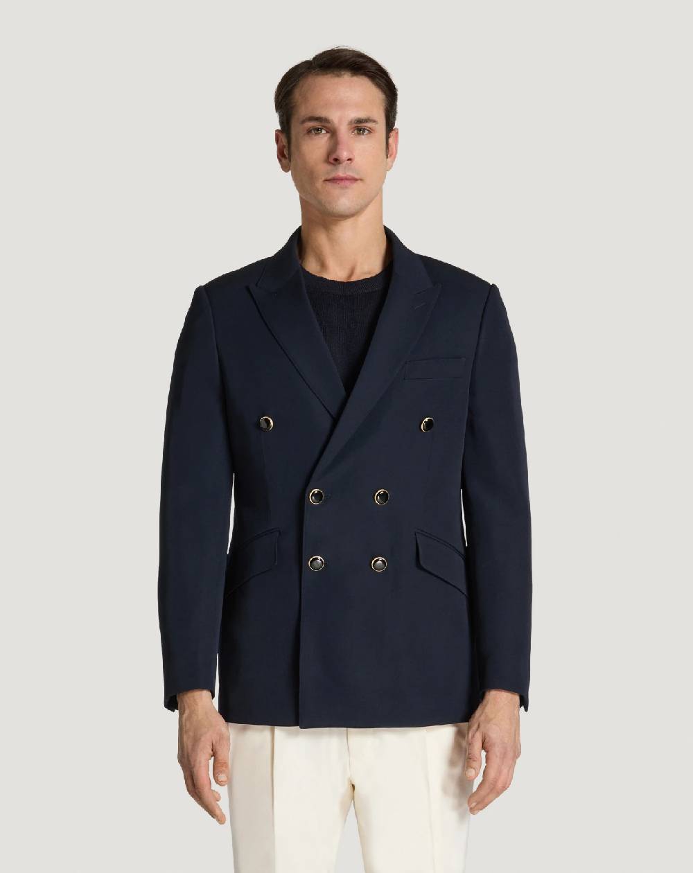 Pt Torino Blazer in lana granité Vendita