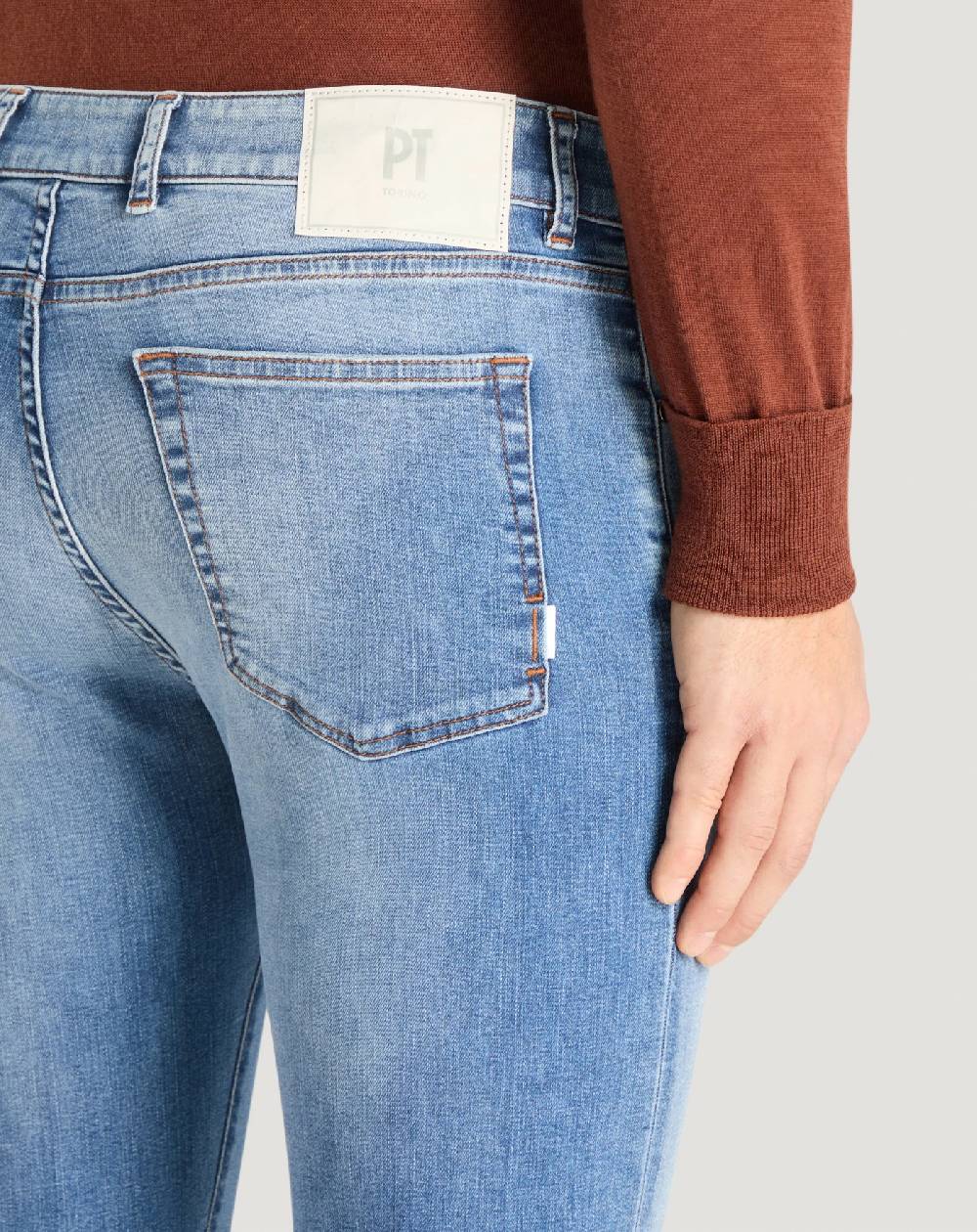 Pt Torino Jeans Swing in denim stretch indigo Affare Del Giorno
