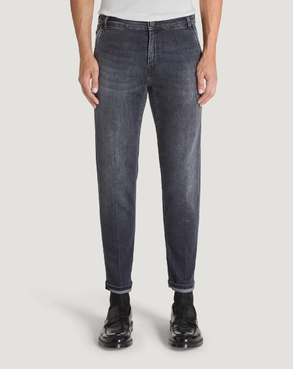 Pt Torino Jeans Indie in denim soft touch Novità