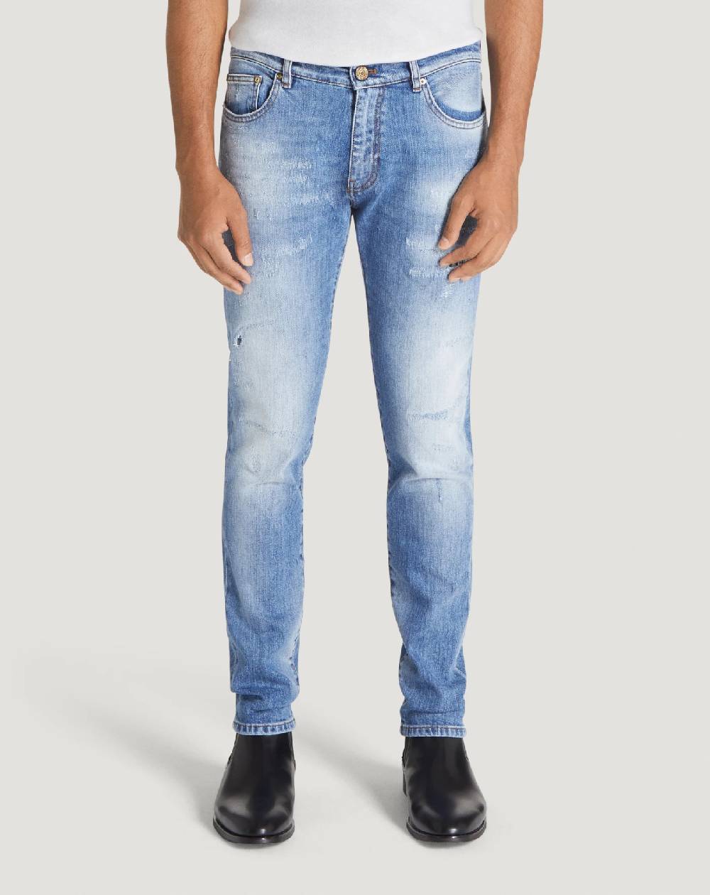 Pt Torino Jeans Rock in denim organico stretch Online