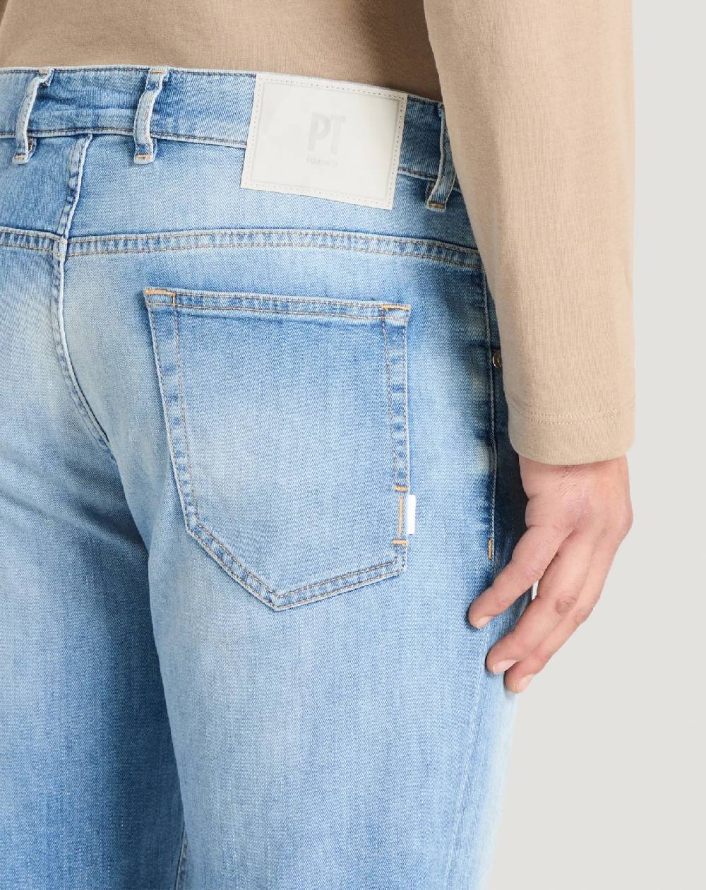 Pt Torino Jeans Reggae in denim soft touch Vendita Calda