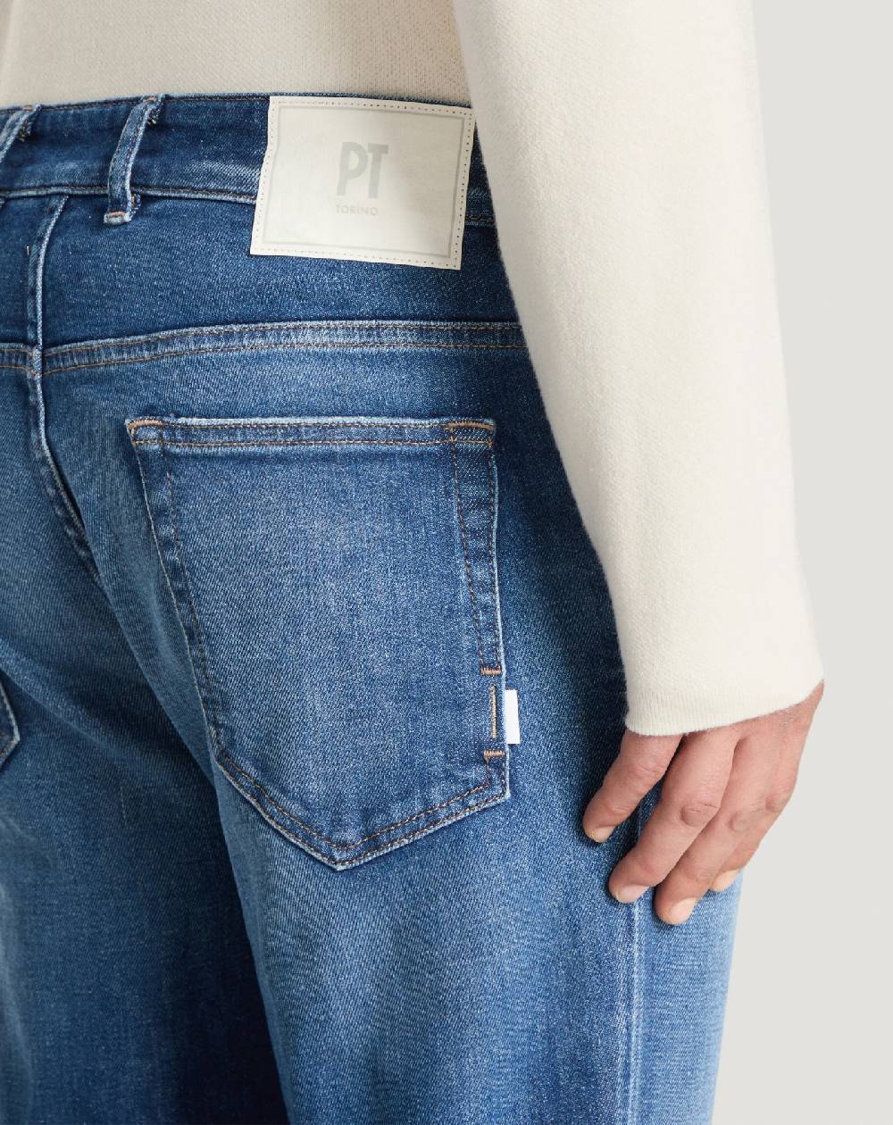 Pt Torino Jeans Reggae in denim stretch Vendita Economica