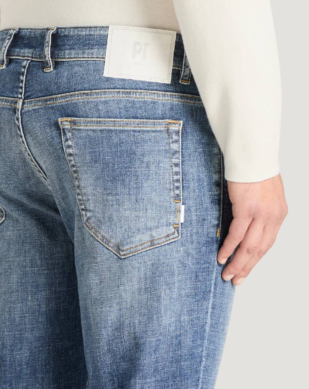 Pt Torino Jeans Reggae in denim organico stretch Saldi Di Fabbrica